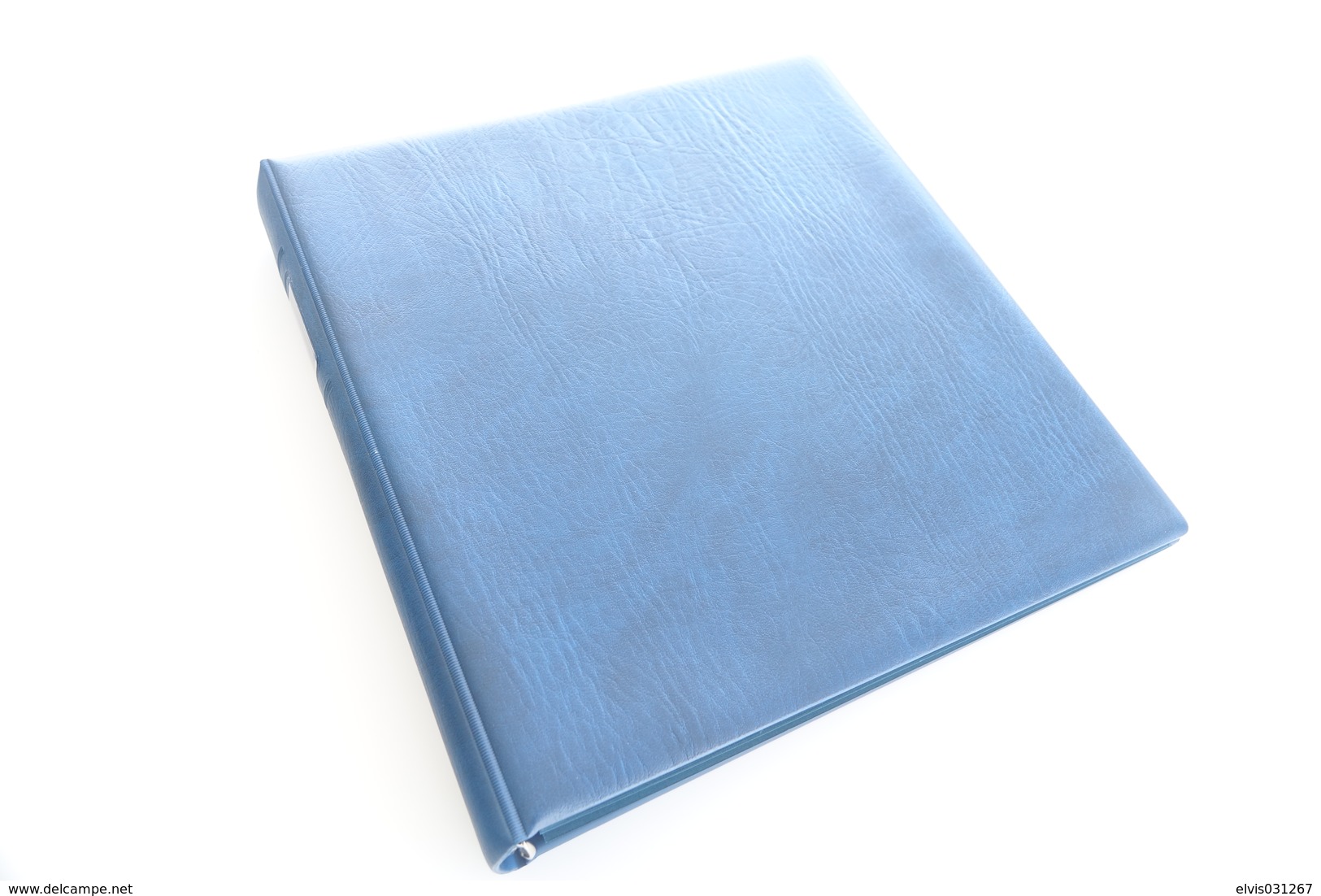 Israel Album - Lindner Album, Blue, 18 Rings, Format 5x30x32cm - Grand Format, Fond Blanc