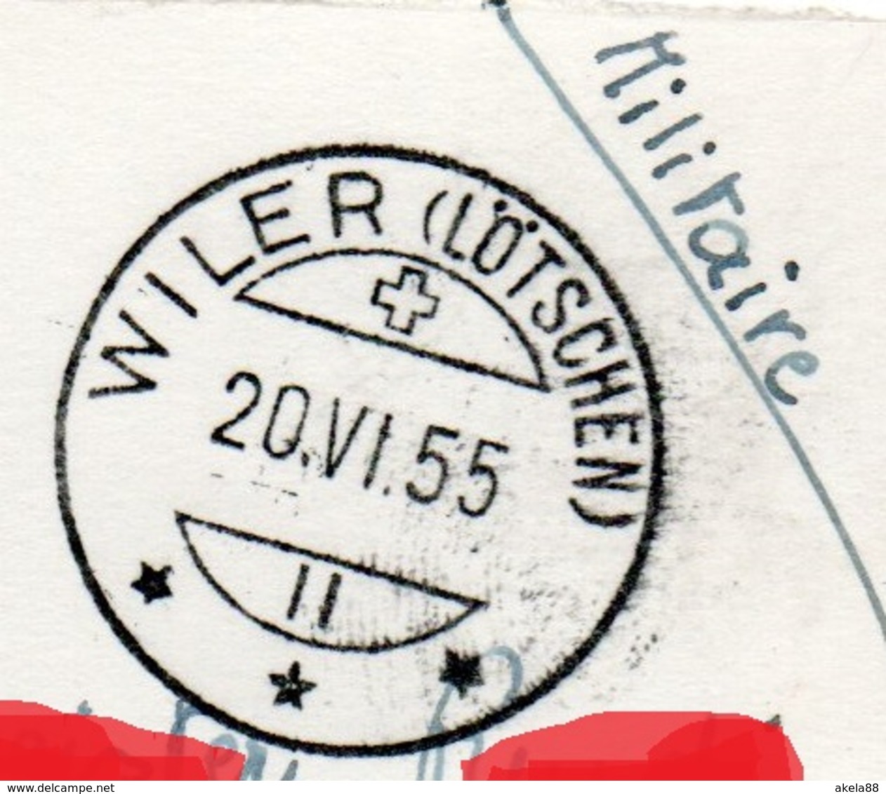 SVIZZERA - VALAIS - LOTSCHENTAL - LANGGLETSCHER - WILER - POSTA MILITARE - Wiler