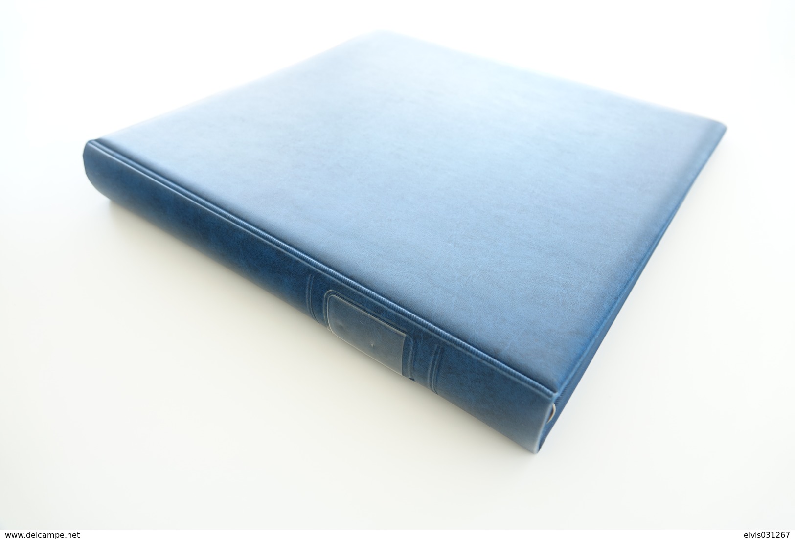 Israel Album - Lindner Album, Blue, 18 Rings, Format 5x30x32cm - Formato Grande, Sfondo Bianco