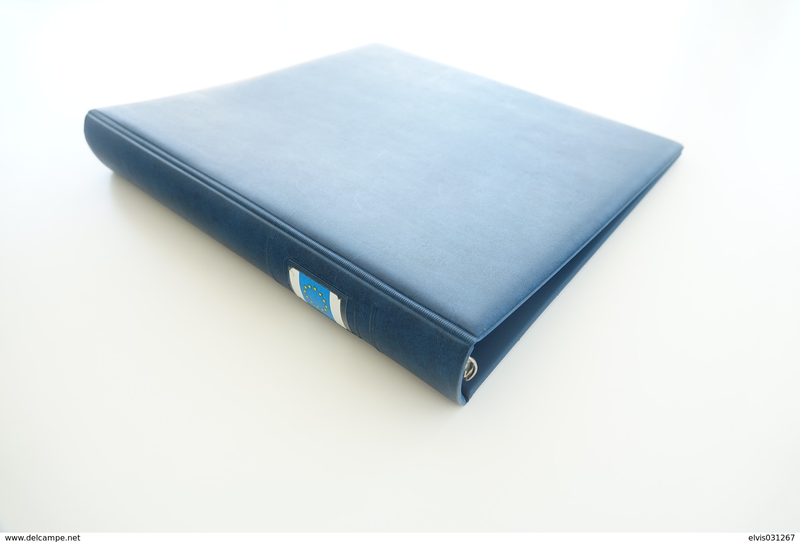 Israel Album - Lindner Album, Blue, 18 Rings, Format 5x30x32cm - Grand Format, Fond Blanc