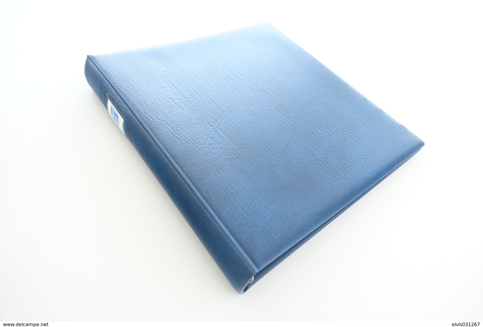 Israel Album - Lindner Album, Blue, 18 Rings, Format 5x30x32cm - Large Format, White Pages