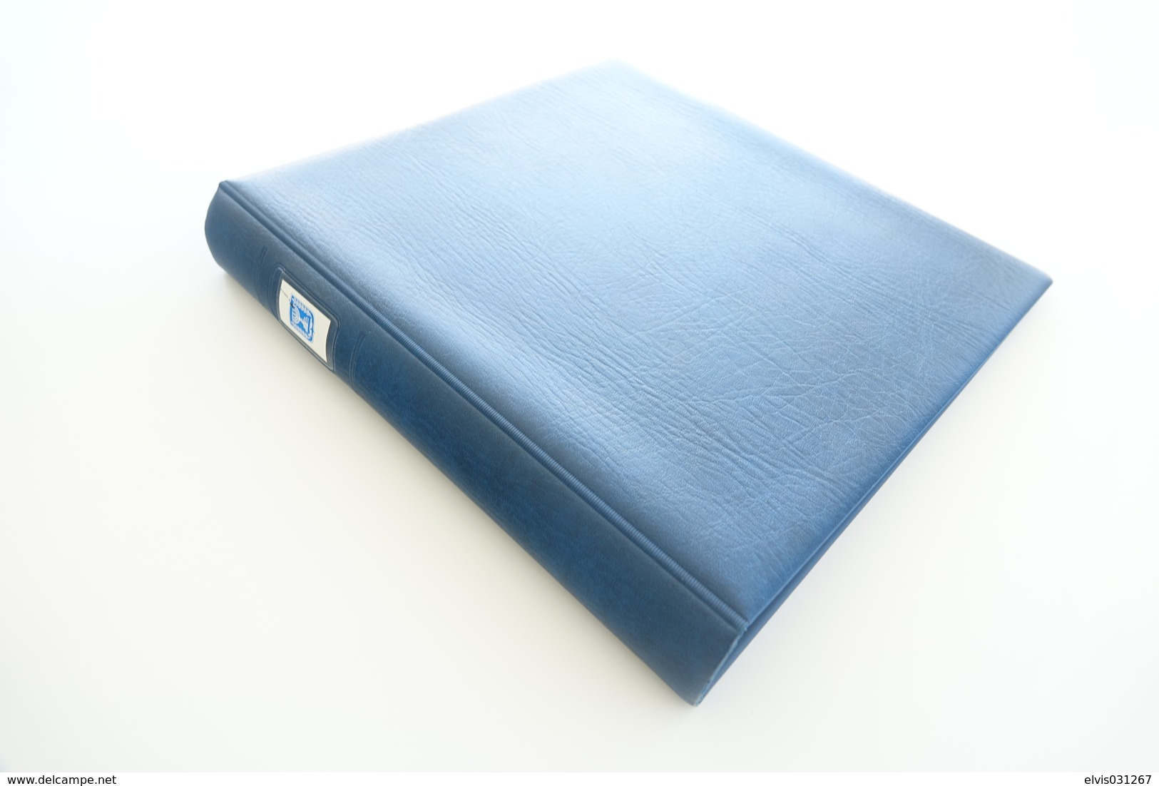 Israel Album - Lindner Album, Blue, 18 Rings, Format 5x30x32cm - Grand Format, Fond Blanc