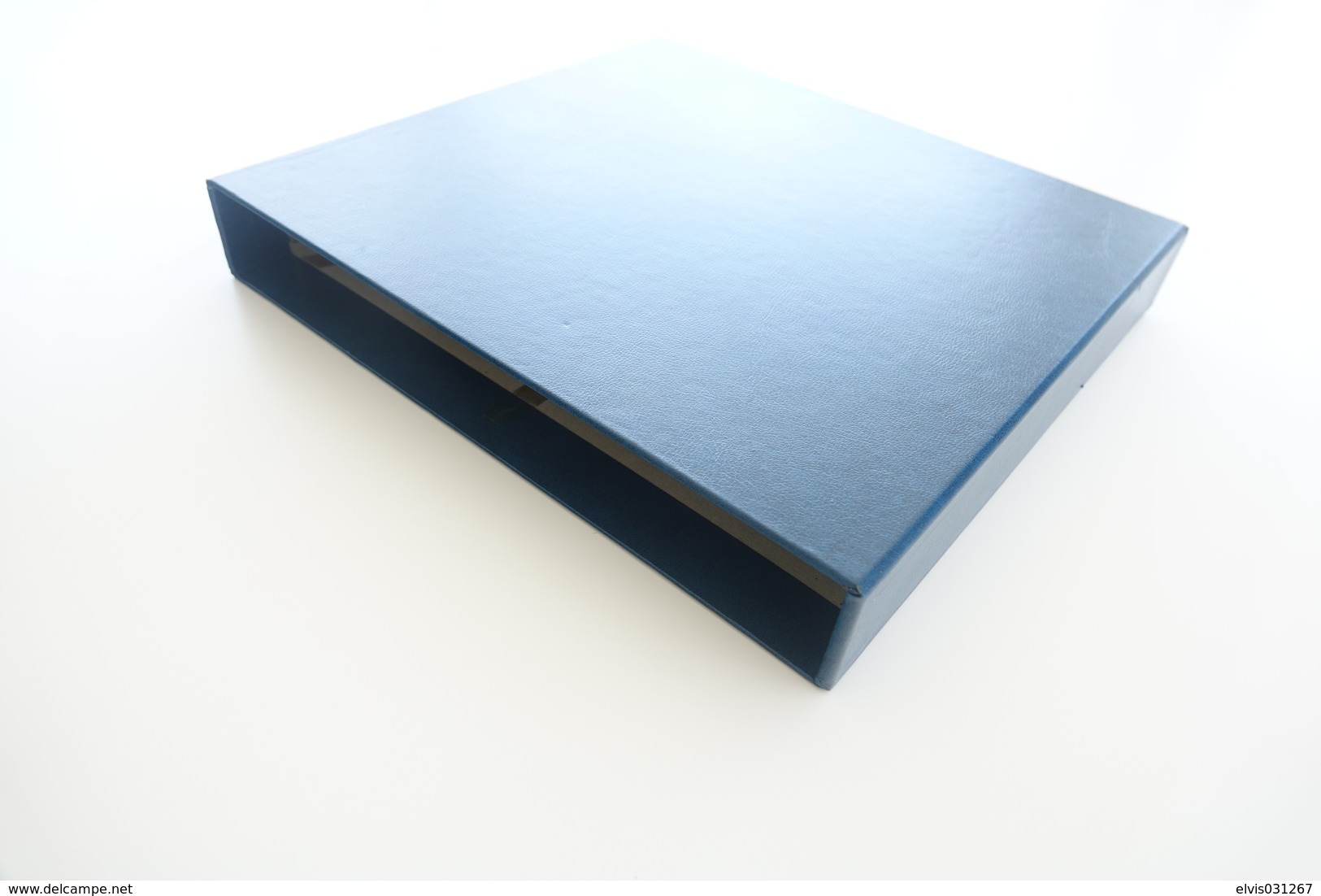 Israel Album - Lindner Album Case, Blue, Format 5x30x32cm - Grand Format, Fond Blanc