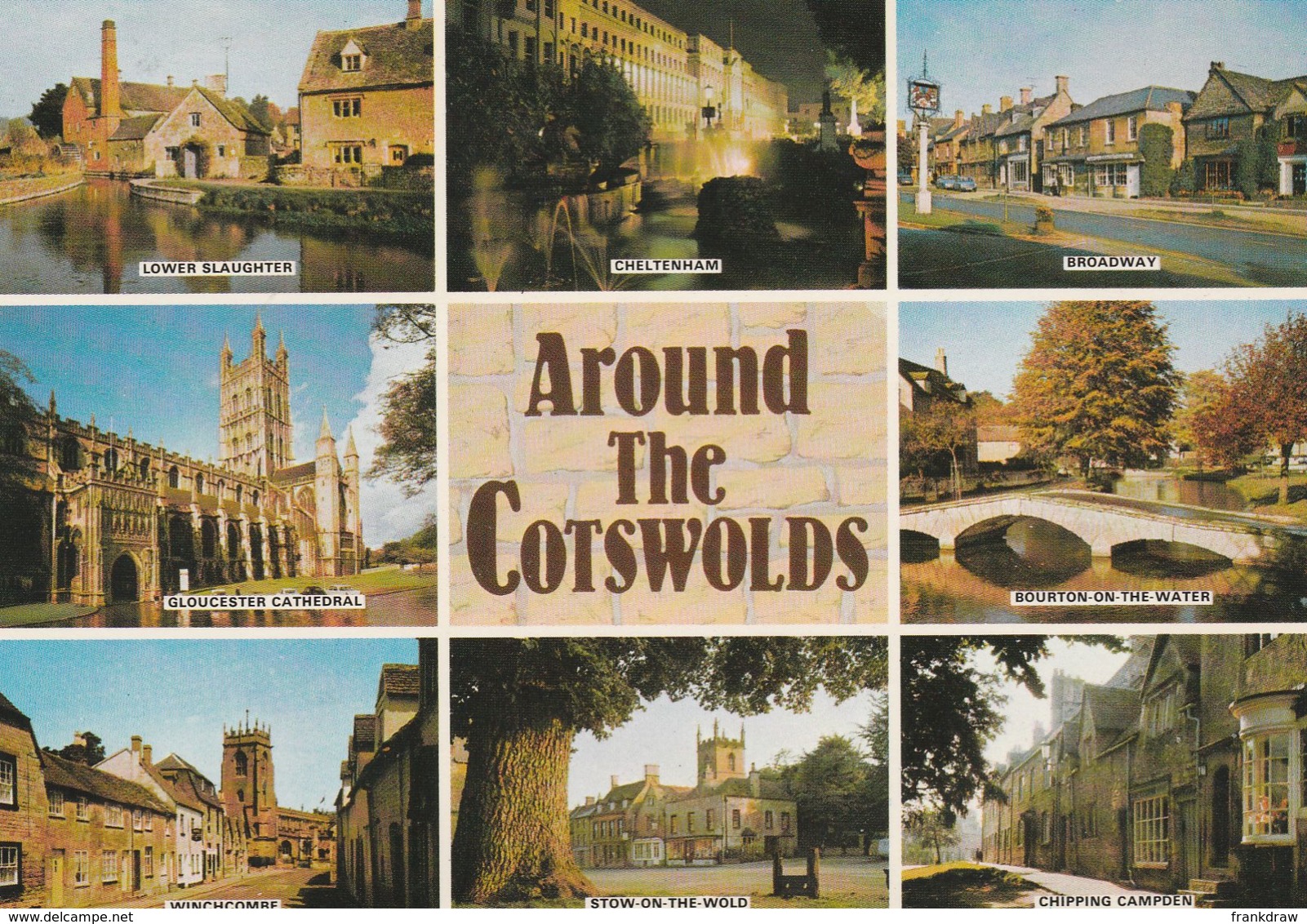 Postcard - Around The Cotswolds Nine Views - Card No.pg25047 Posted But Date Obscured Very Good - Non Classés