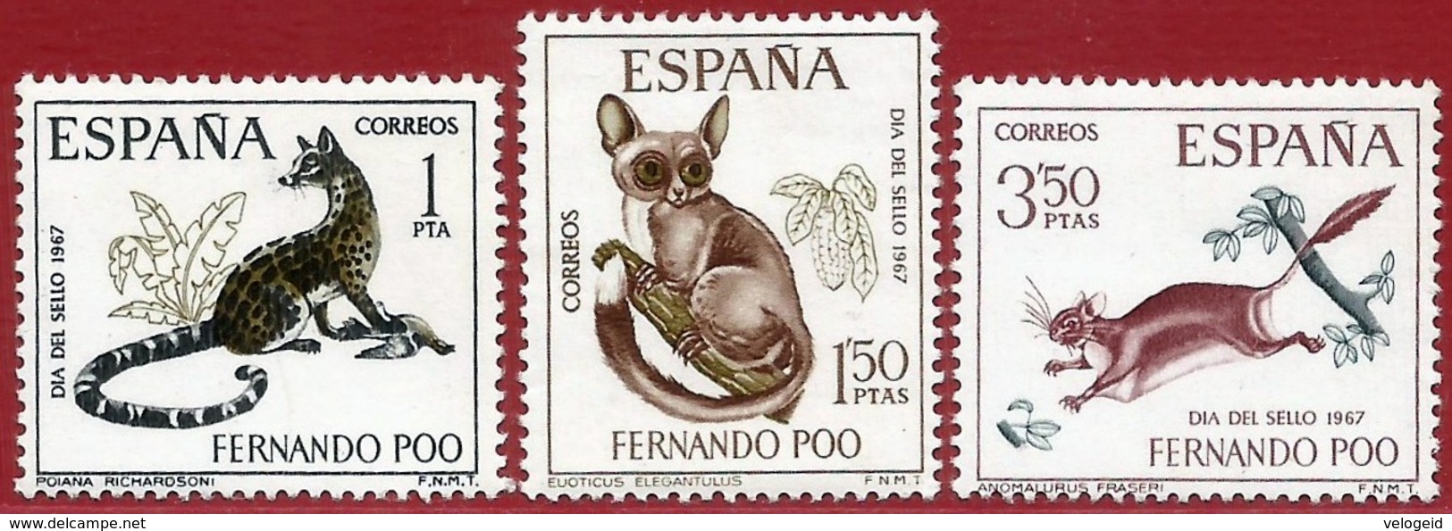 Fernando Poo (España). 1967. Dia Del Sello. Stamp Day - Fernando Po