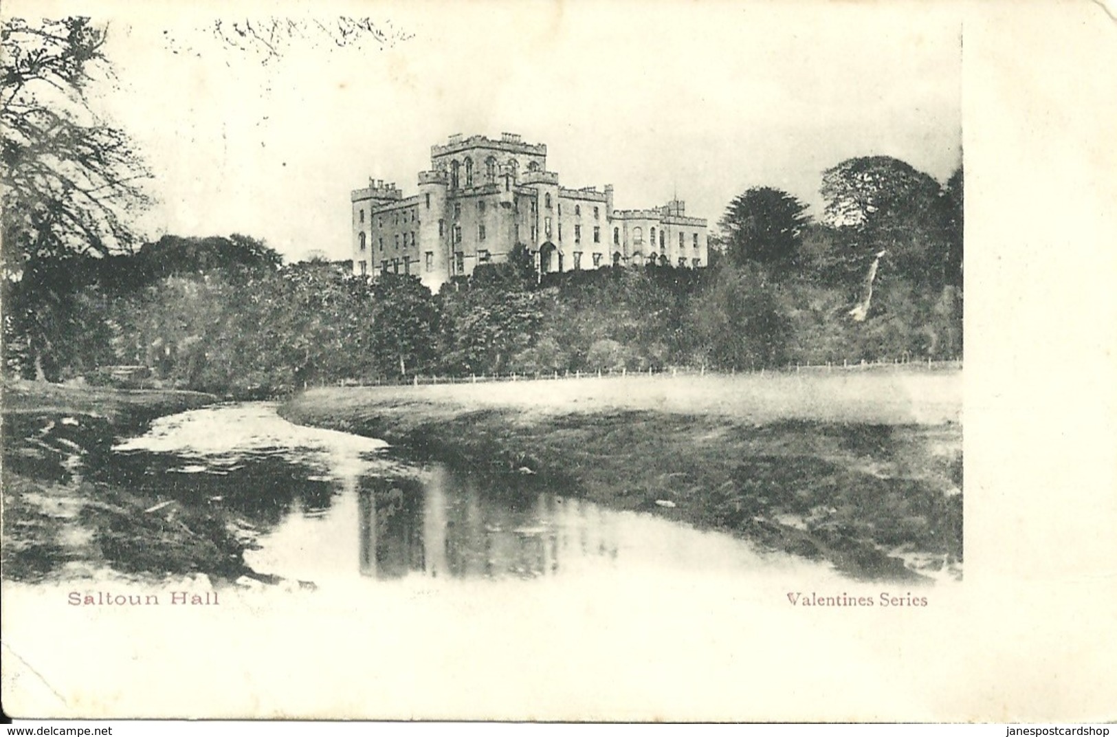 SALTOUN HALL LOTHIAN WITH GOOD PENCAITLAND 276  POSTMARK - East Lothian