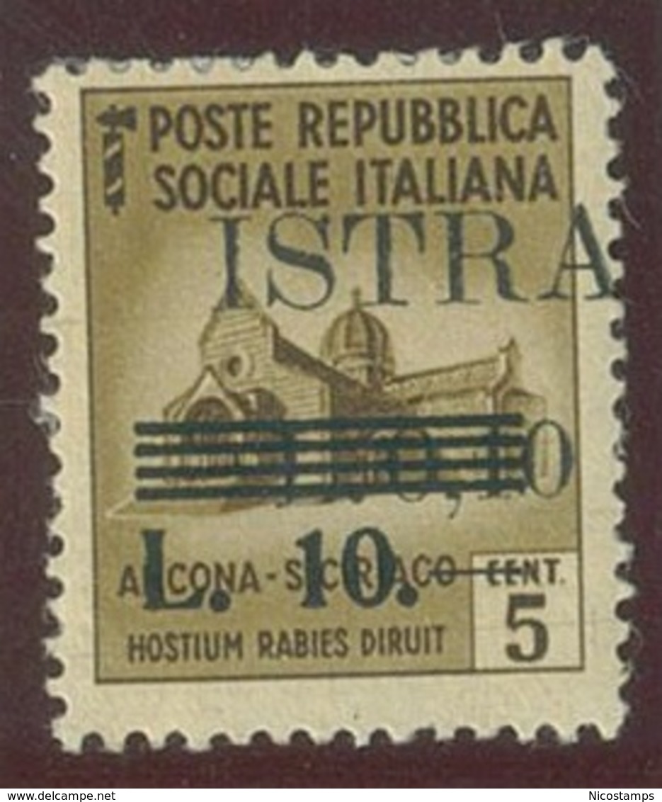 ITALIA - OCC. JUGOSLAVA DELL' ISTRIA SASS. 39bbd NUOVO - Occ. Yougoslave: Istria