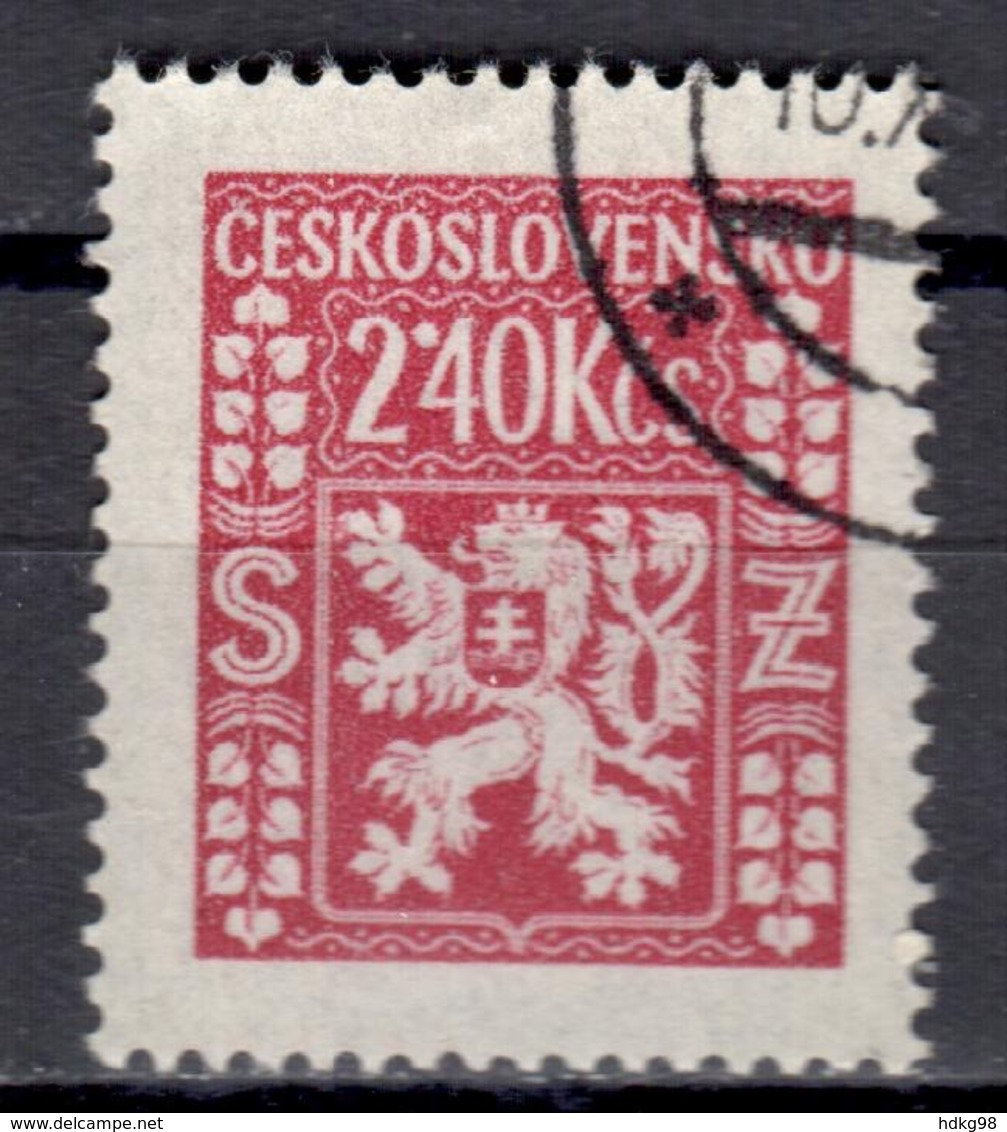 CSR+ Tschechoslowakei 1947 Mi 12 Staatswappen Dienstmarke - Official Stamps