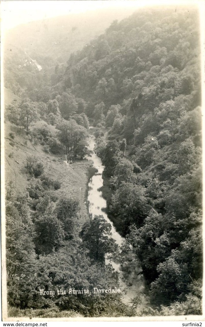 DERBYSHIRE - DOVEDALE FROM THE STRAITS RP Db548 - Derbyshire