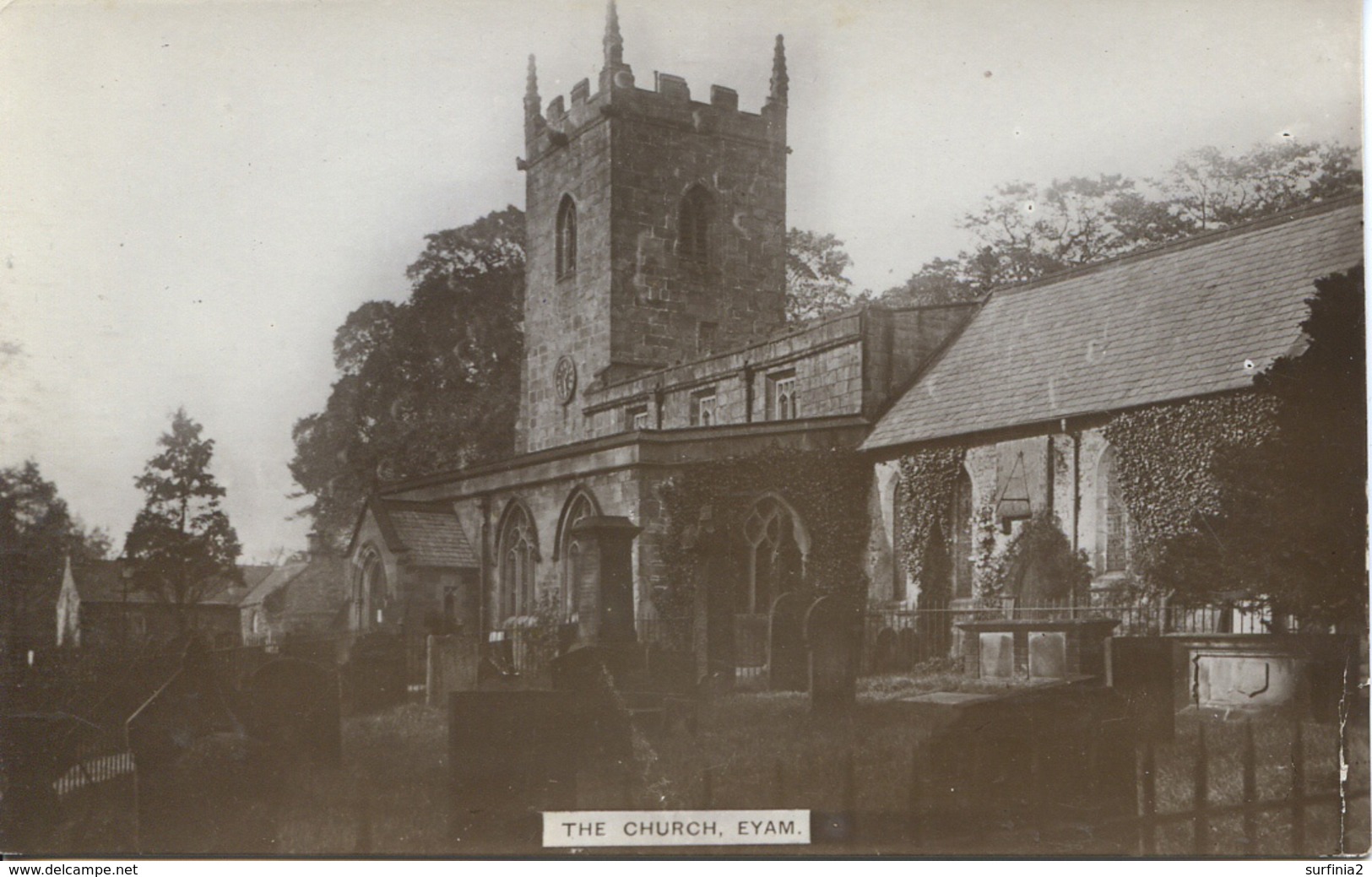 DERBYSHIRE - EYAM - THE CHURCH RP  Db393 - Derbyshire