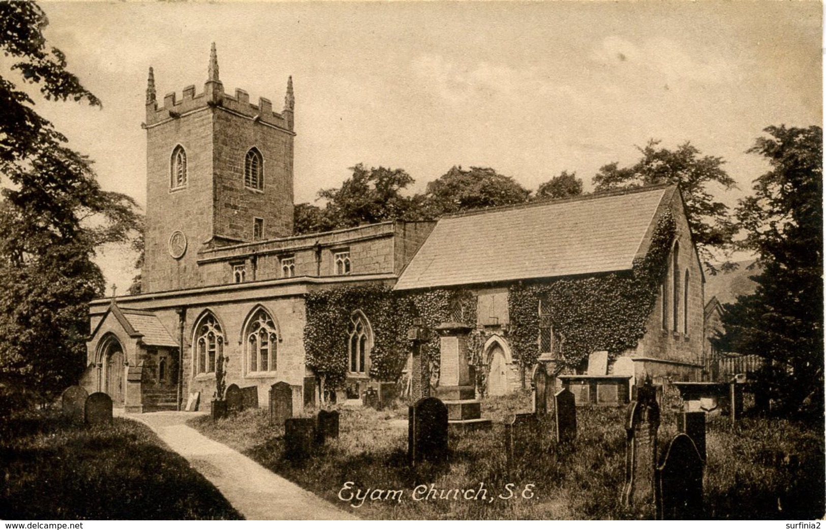 DERBYSHIRE - EYAM -  CHURCH  Db209 - Derbyshire