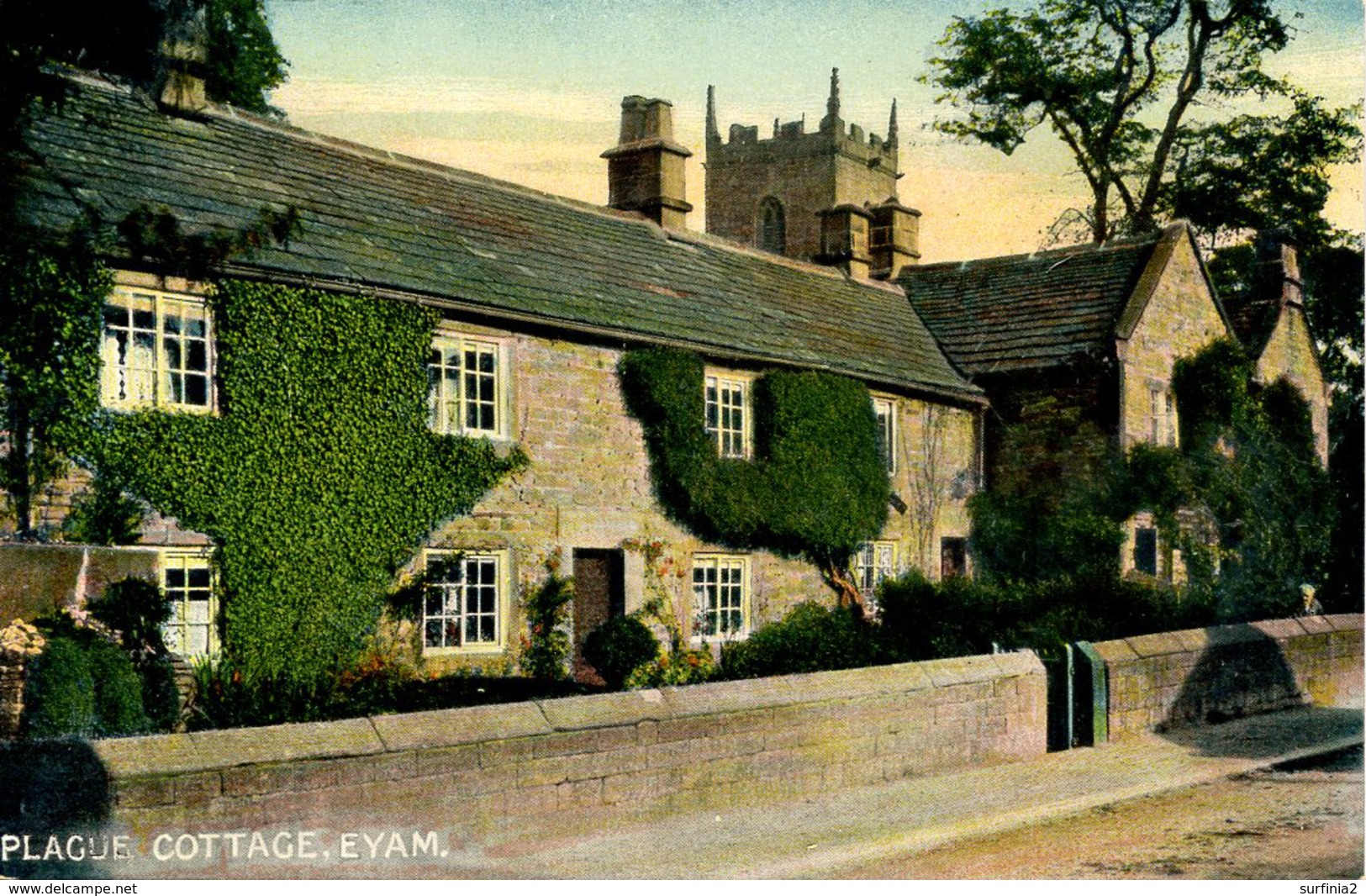 DERBYSHIRE - EYAM -  PLAGUE COTTAGE  Db517 - Derbyshire