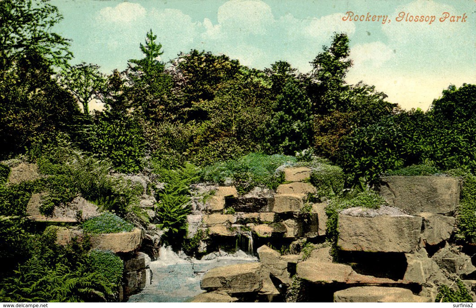 DERBYSHIRE - GLOSSOP PARK ROCKERY Db205 - Derbyshire