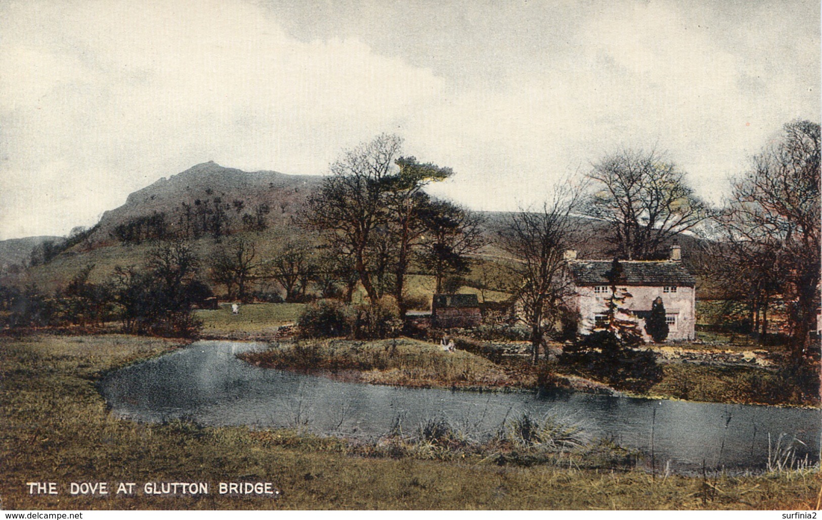 DERBYSHIRE - THE DOVE AT GLUTTON BRIDGE  Db385 - Derbyshire