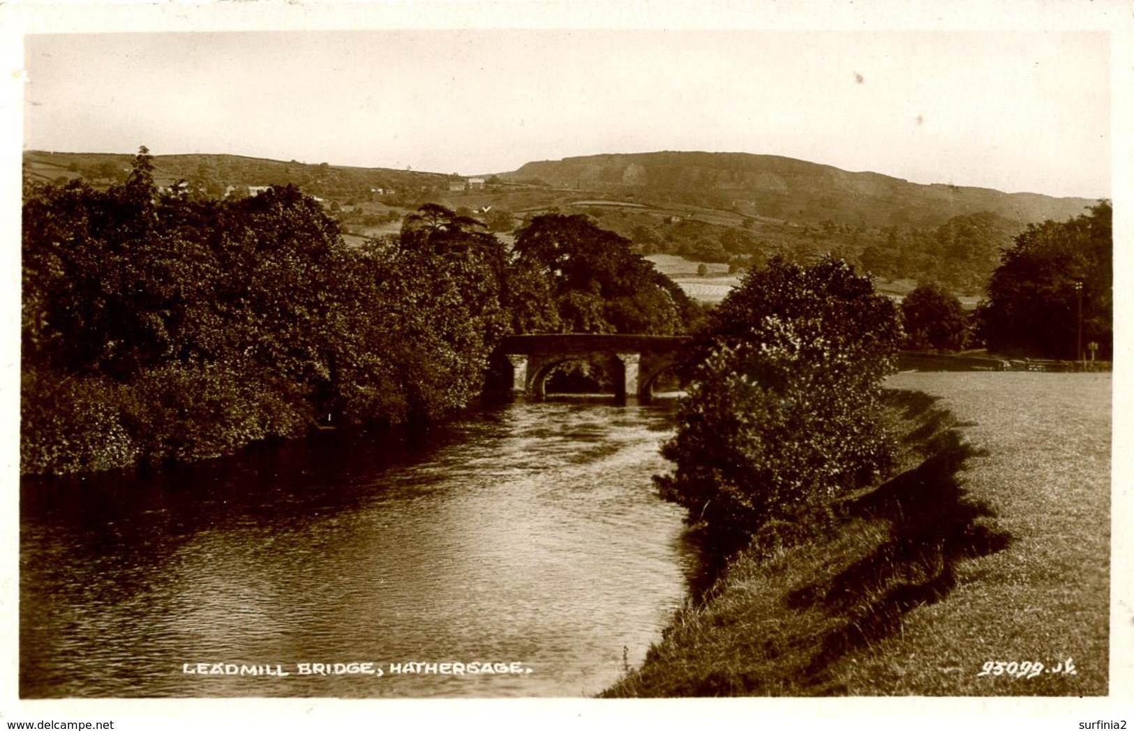 DERBYSHIRE - HATHERSAGE - LEADMILL BRIDGE RP  Db199 - Derbyshire