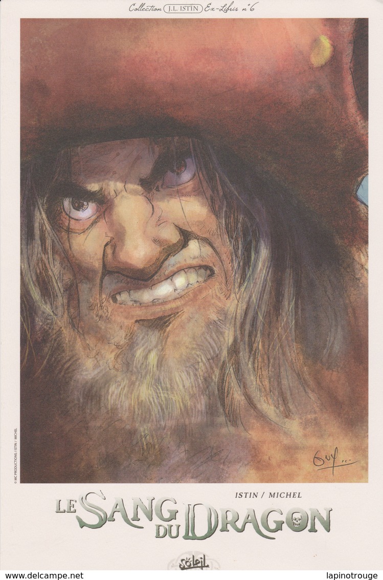 Ex-libris MICHEL Guy Pour Le Sang Du Dragon Soleil 2009 (Istin - Illustrateurs M - O