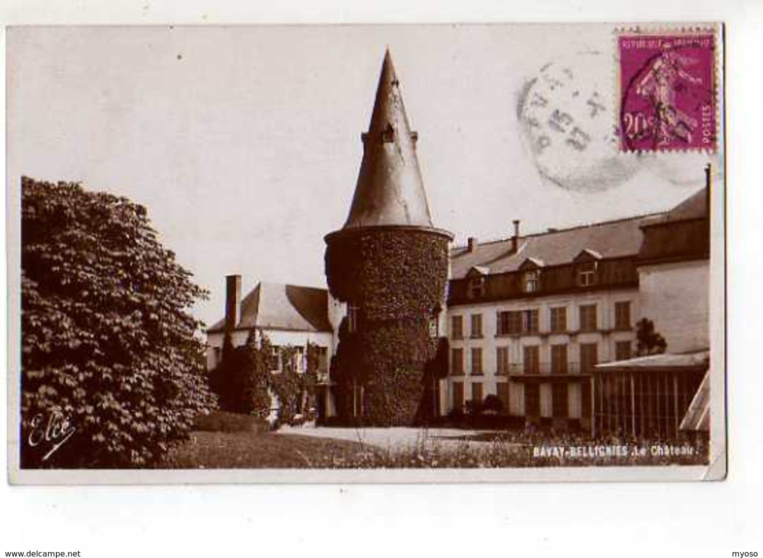 59 BAVAY BELLIGNIES Le Chateau, Carte Photo - Bavay