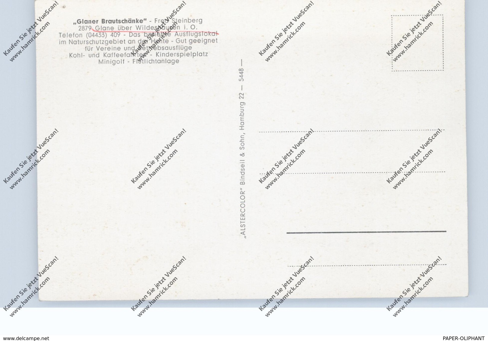 2878 WILDESHAUSEN - GLANE, Glaner Brautschänke - Wildeshausen