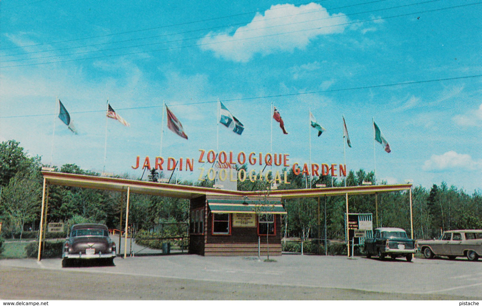 Granby Québec - Zoo - Jardin Zoologique - Cars 1960-1965 Voitures - Unused - 2 Scans - Granby