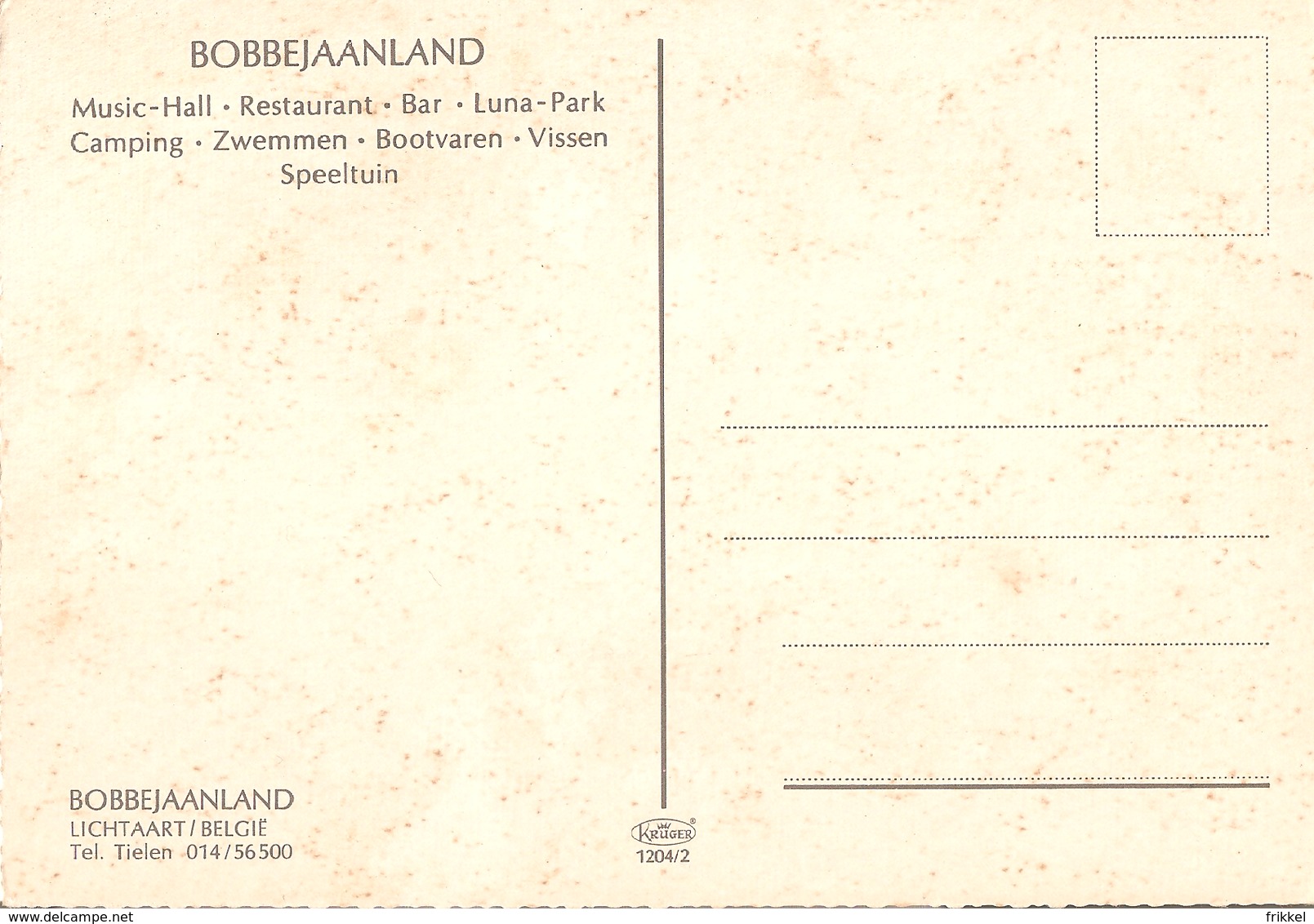 4x Postkaart Bobbejaanland Lichtaart ( Kasterlee ) Bobbejaan Schoepen