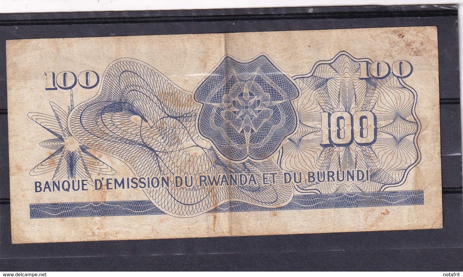 Ruanda Urundi Rwanda Burundi 100 Fr 1960  See Scan - Ruanda-Urundi