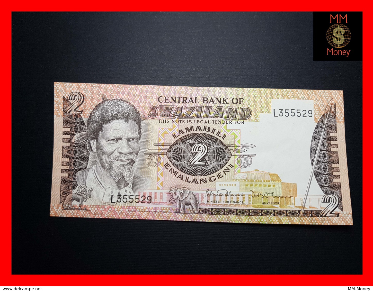 SWAZILAND 2 Emalangeni 1984 P. 8 B  UNC - Swaziland