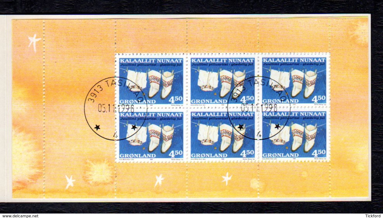 GROENLAND 1998 - Carnet Yvert C308a - Facit H9 - Oblitéré - Noël - Booklets