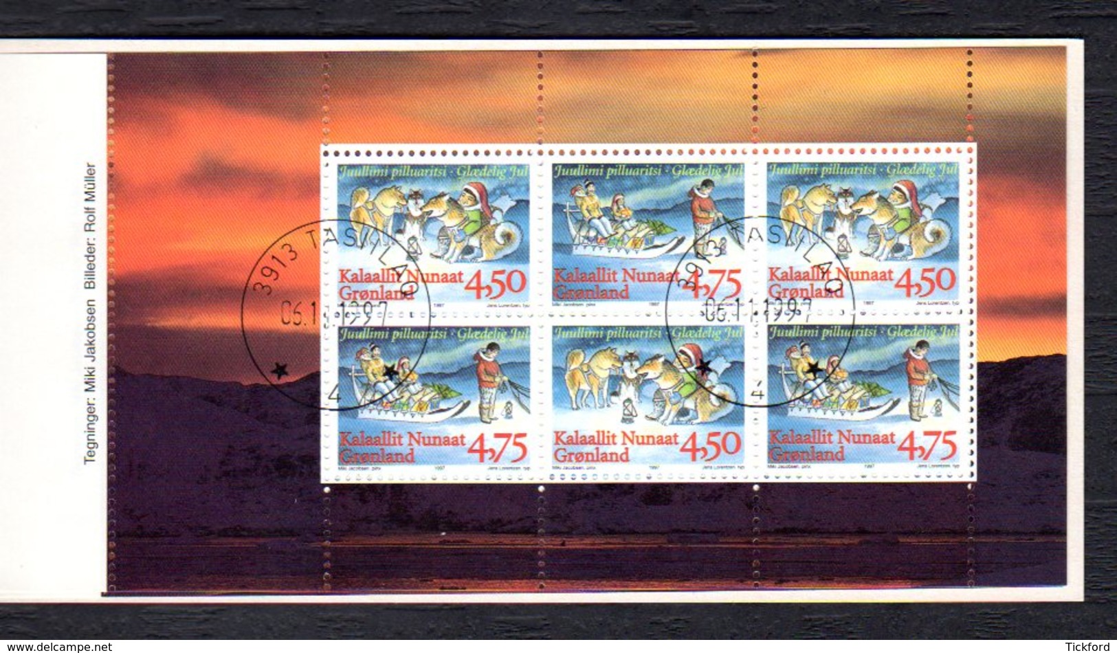 GROENLAND 1997 - Carnet Yvert C292a - Facit H7 - Oblitéré - Noël - Postzegelboekjes