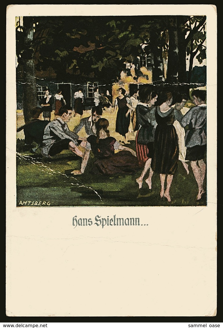 Hans Spielmann  -  Zeichner Amtsberg  -  Verband Deutsche Jugendherbergen  -  Ansichtskarte Ca.1920  (12756) - Amtsberg, Otto