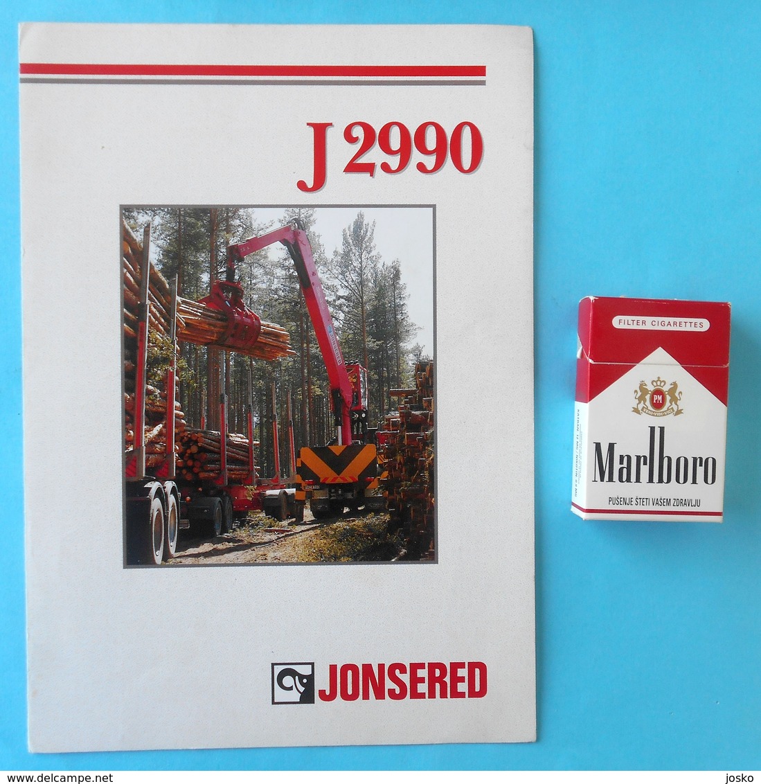 JONSERED 2990 ( Husqvarna ) Forestry Crane - Old Sales Brochure * Grue Forestière Forstkranich Gru Forestale Sweden - Altri & Non Classificati