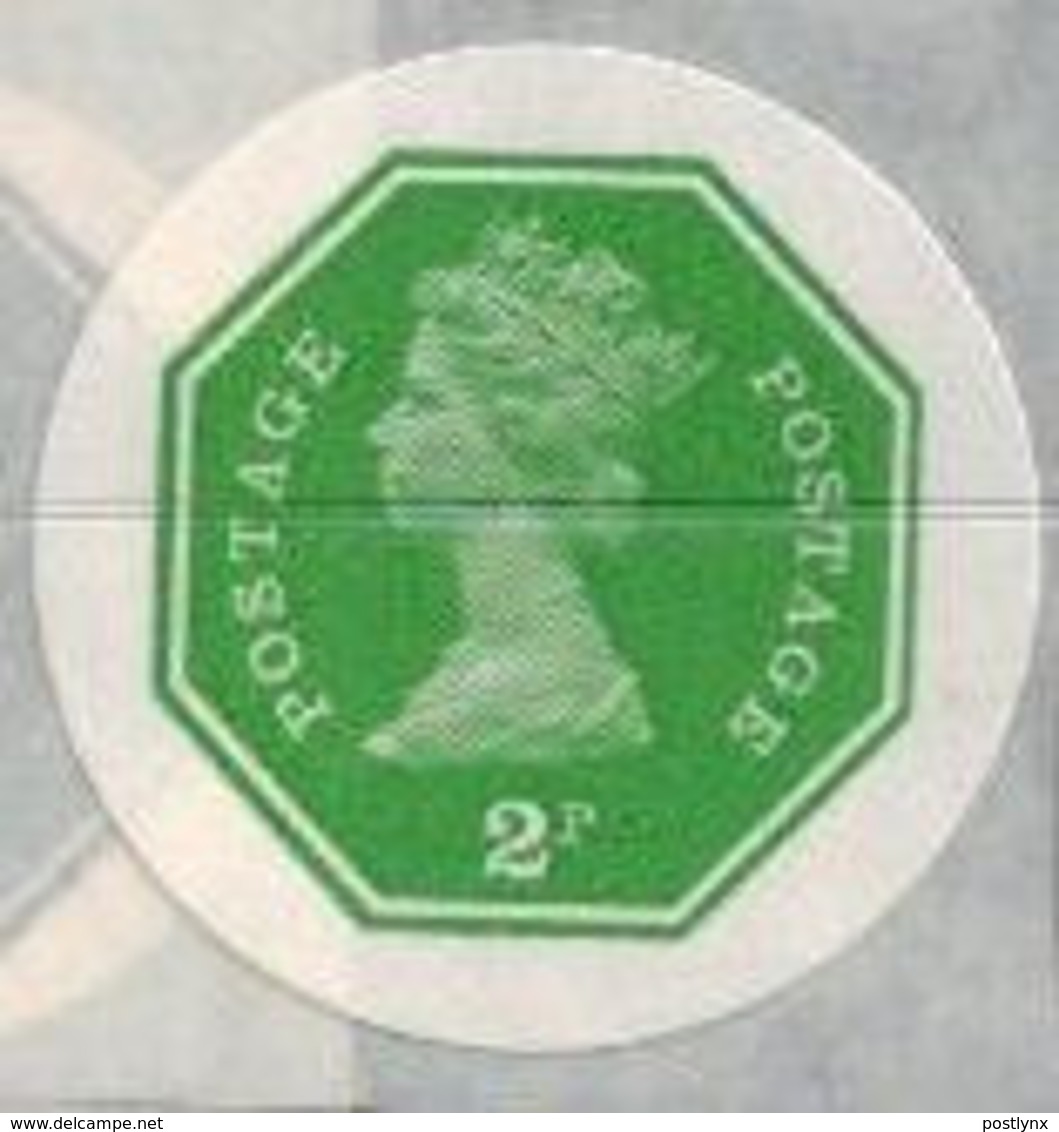 GREAT BRITAIN 1974 E2 Octagon 2p Ser.III IMPERF.[PRINT:1000] - Geschnitten