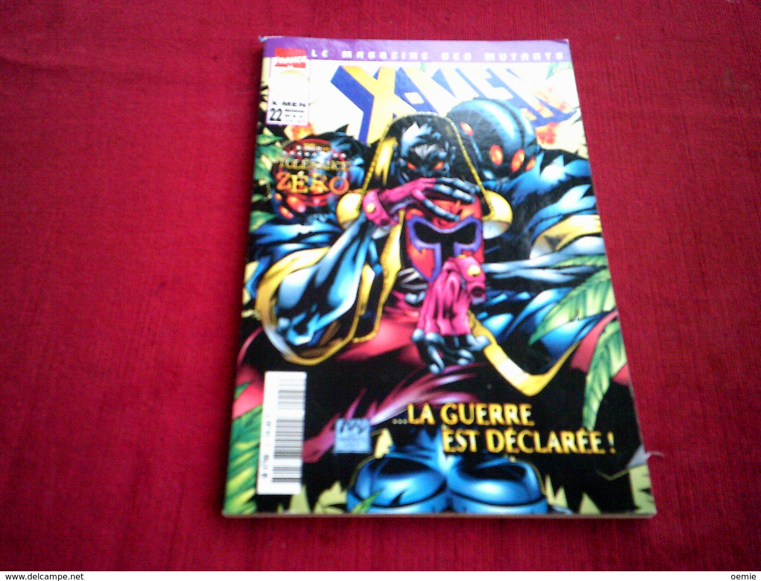 X - MEN °   LE MAGAZINE DES MUTANTS  ° N° 22 NOVEMBRE 1998 LA GUERRE  EST DECLAREE - XMen