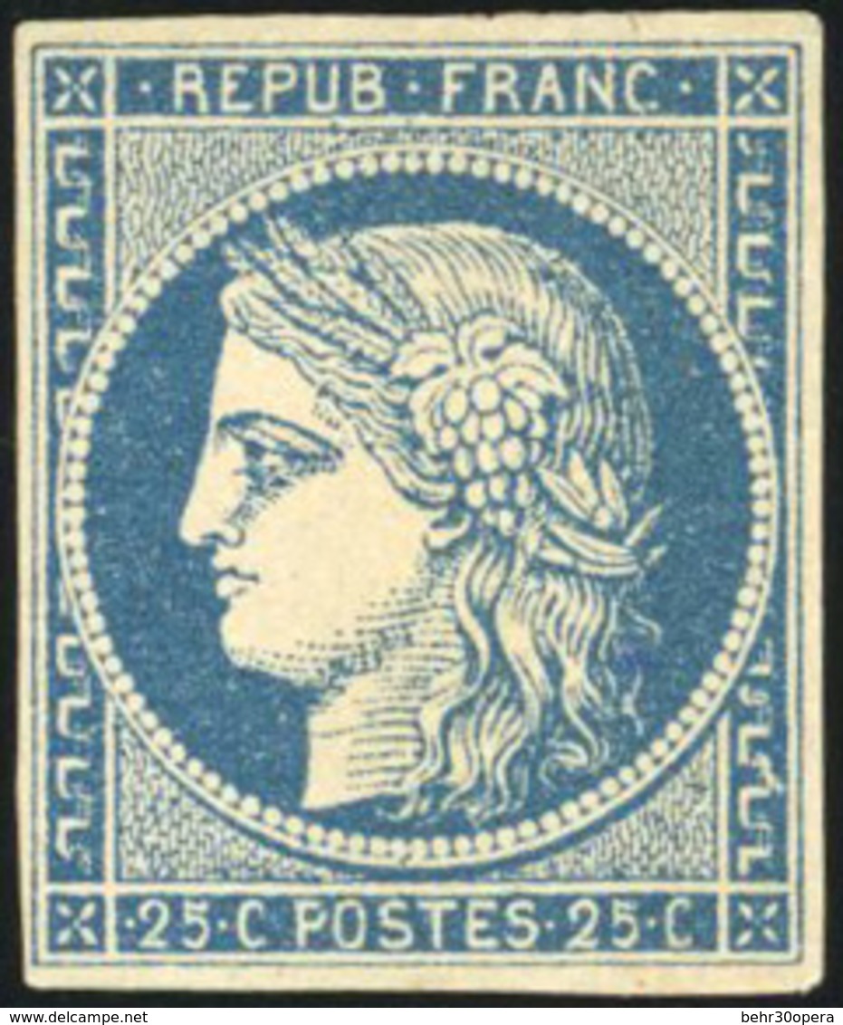 * 25c. Bleu. TB. - 1849-1850 Cérès