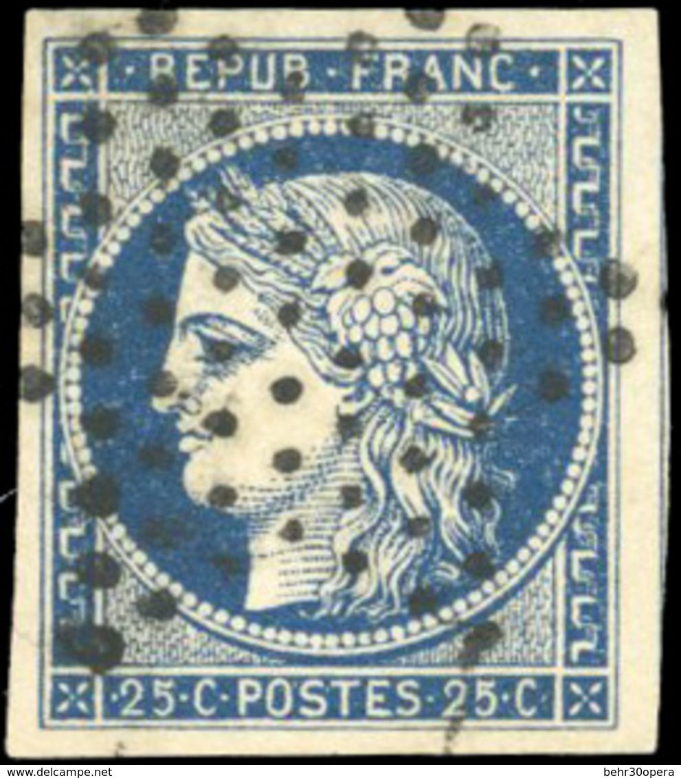 O 25c. Bleu. TB. - 1849-1850 Cérès