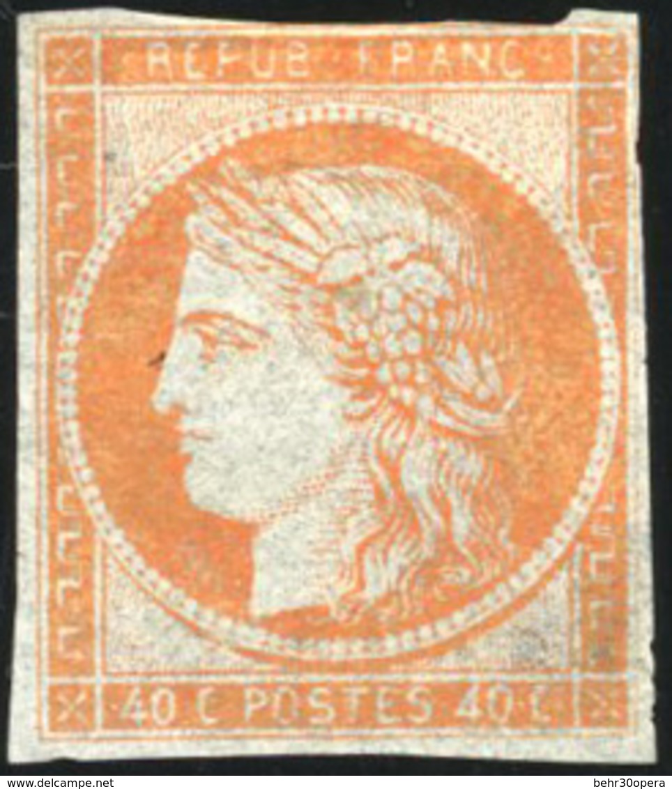 (*) Essai Du 40c. S/papier Pelure. TB. - 1849-1850 Ceres