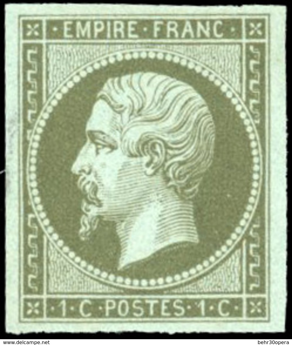 ** 1c. Olive. SUP. - 1853-1860 Napoléon III.