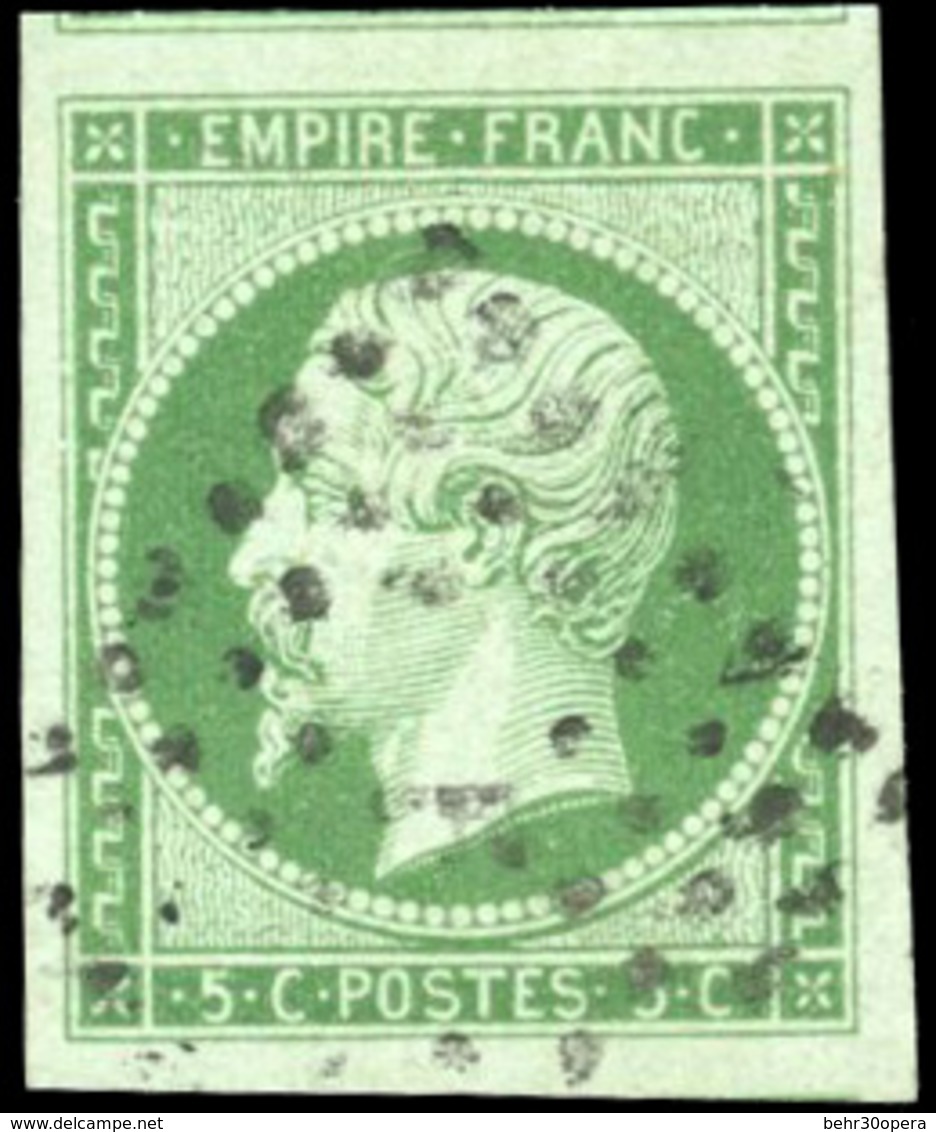 O 5c. Vert. Grandes Marges. SUP. - 1853-1860 Napoléon III.