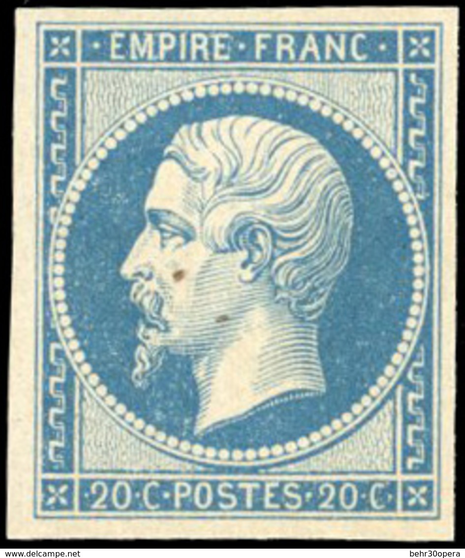 ** 20c. Bleu. Type II. SUP. - 1853-1860 Napoleon III