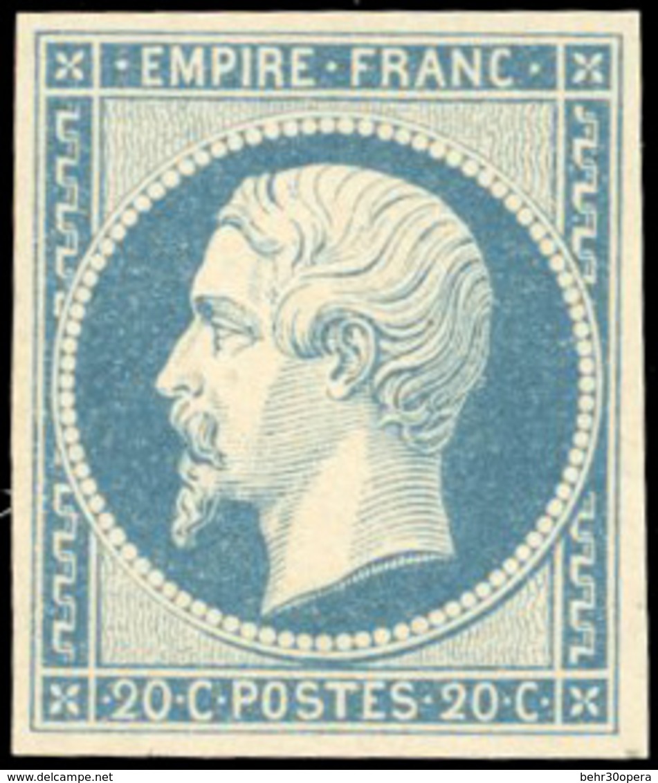 * 20c. Bleu. Type I. TB. - 1853-1860 Napoleon III