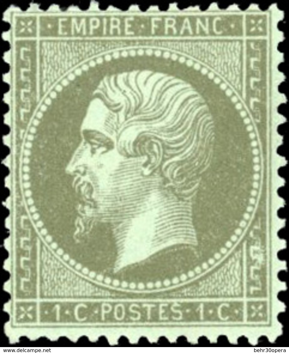 * 1c. Vert-bronze. TB. - 1862 Napoléon III.