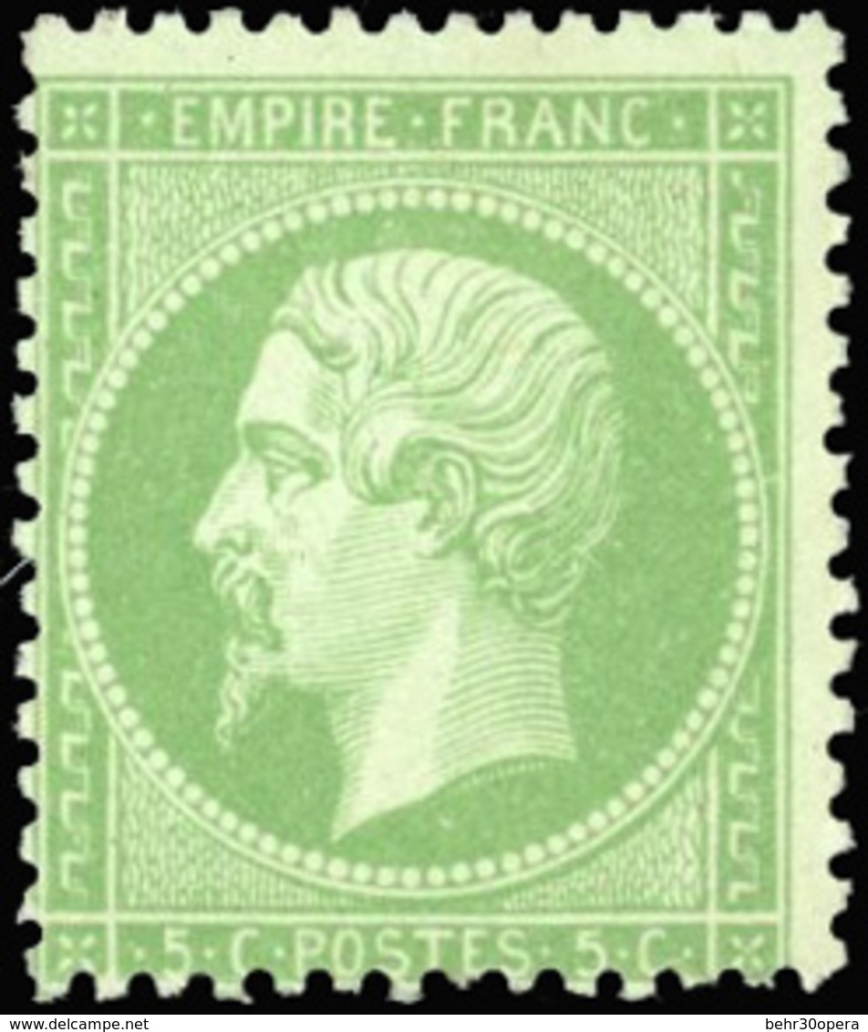 * 5c. Vert. TB. - 1862 Napoléon III.