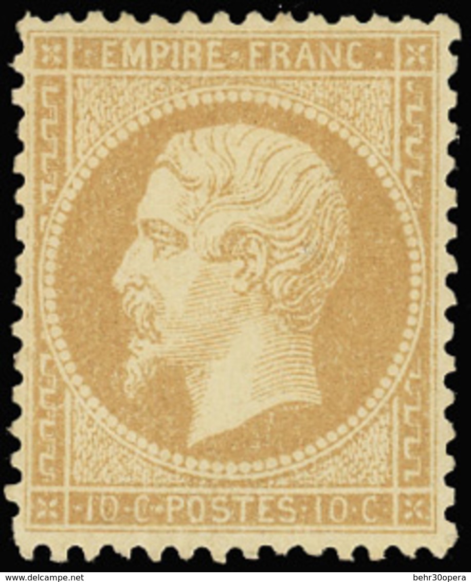 * 10c. Bistre. Centrage Parfait. Fraîcheur Postale. SUP. - 1862 Napoléon III.