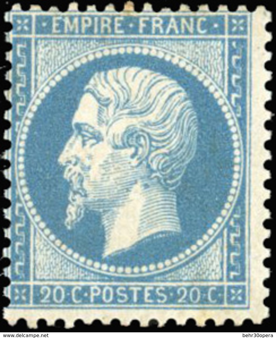 * 20c. Bleu. TB. - 1862 Napoléon III.