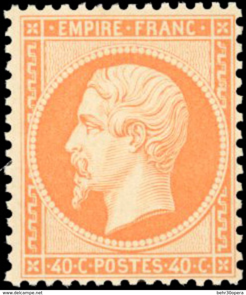 ** 40c. Orange. Très Grande Fraîcheur. SUP. - 1862 Napoléon III.