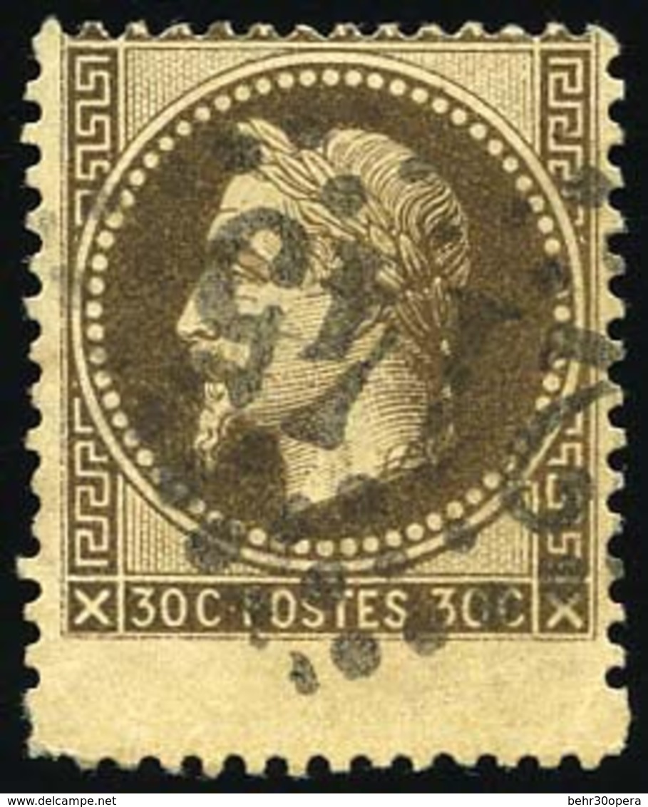 O 30c. Lauré. Variété De Piquage. Obl. SUP. - 1863-1870 Napoléon III. Laure