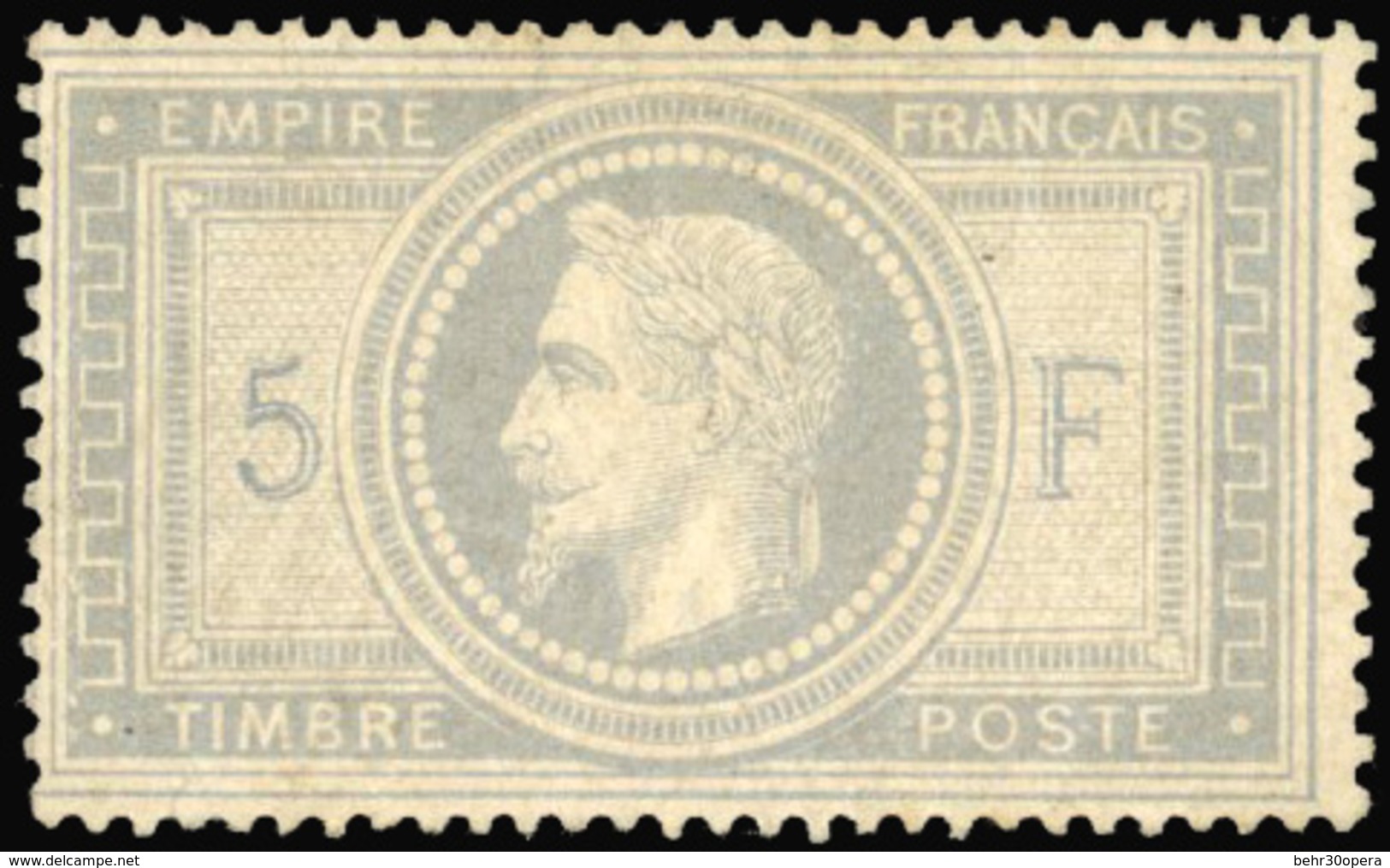 (*) 5Fr. De L'Empire. Très Frais. Bien Centré. SUP. - 1863-1870 Napoléon III. Laure