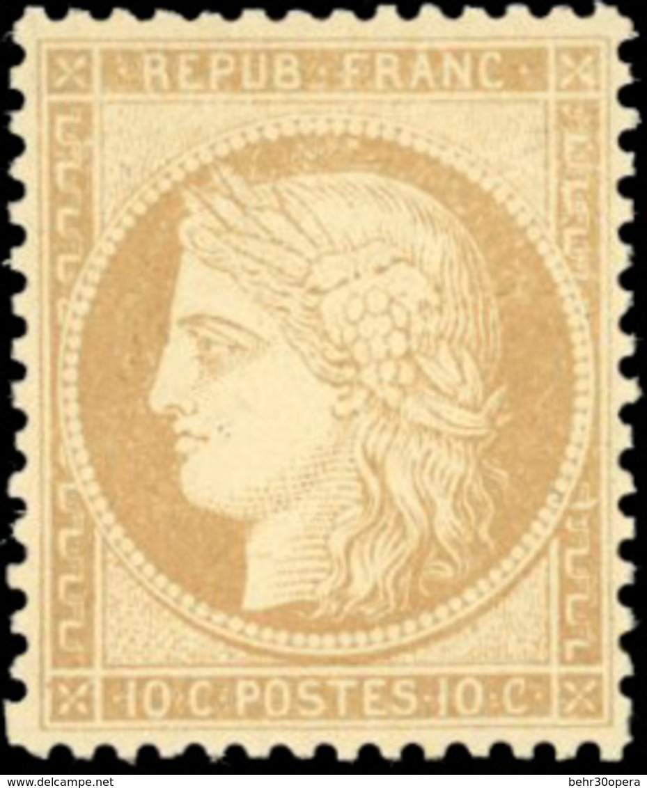 * 10c. Bistre-jaune. Très Bien Centré. TB. - 1870 Belagerung Von Paris