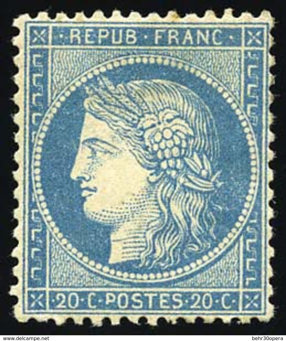 * 20c. Bleu. TB. - 1870 Beleg Van Parijs