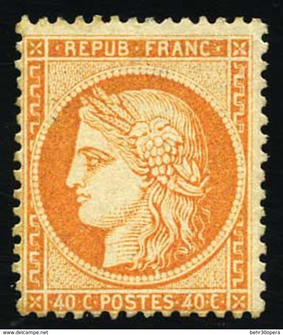 * 40c. Orange. B. - 1870 Beleg Van Parijs