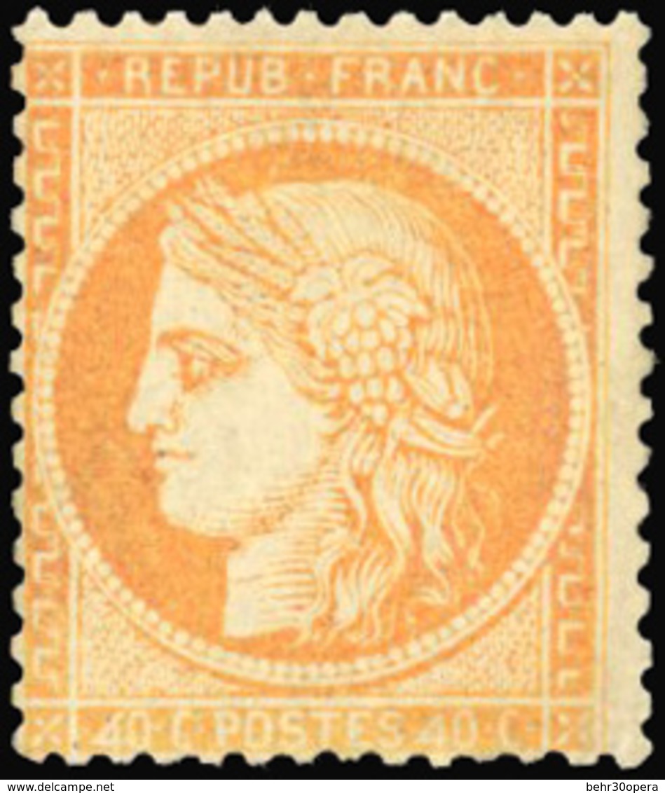 * 40c. Orange. ''4 Retouché''. TB. - 1870 Beleg Van Parijs